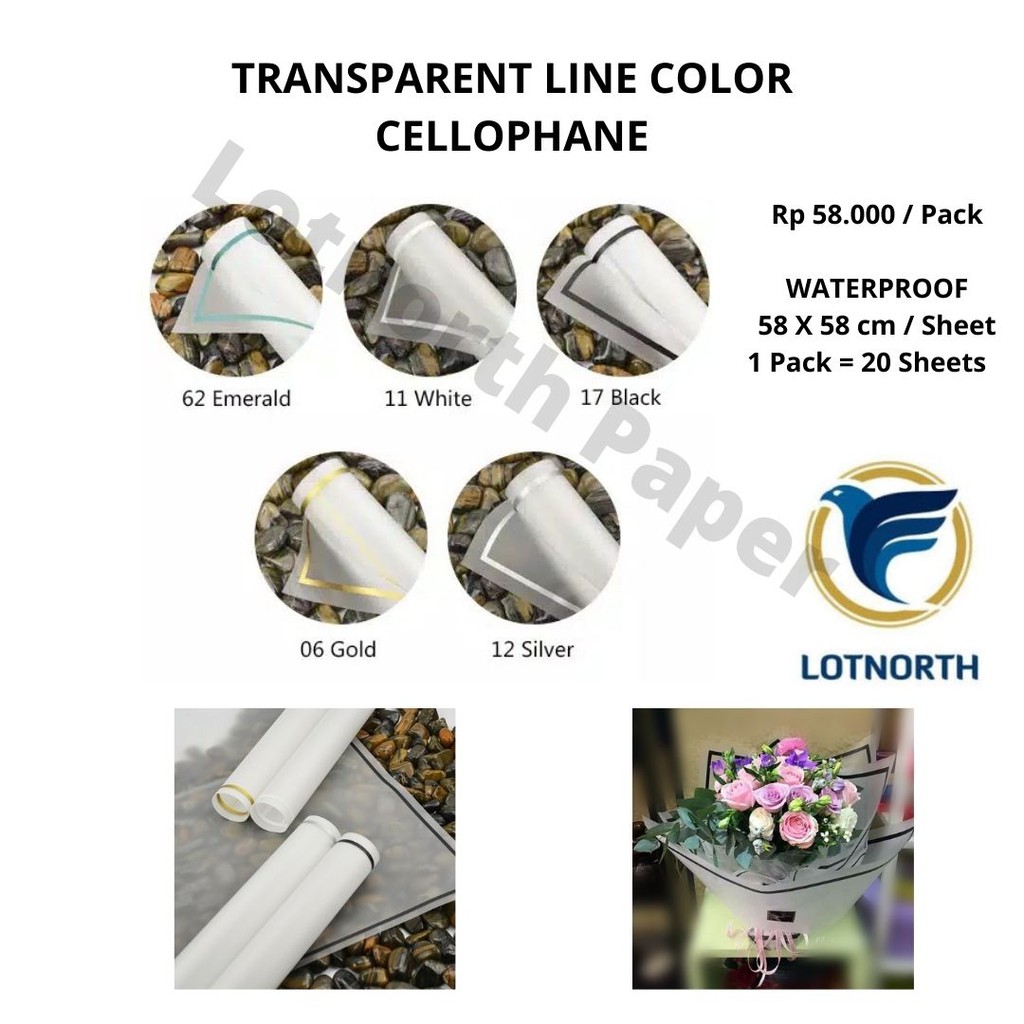 

LINE TRANSPARENT CELLOPHANE | KERTAS BUNGA LINE CELLOPHANE TRANSPARAN