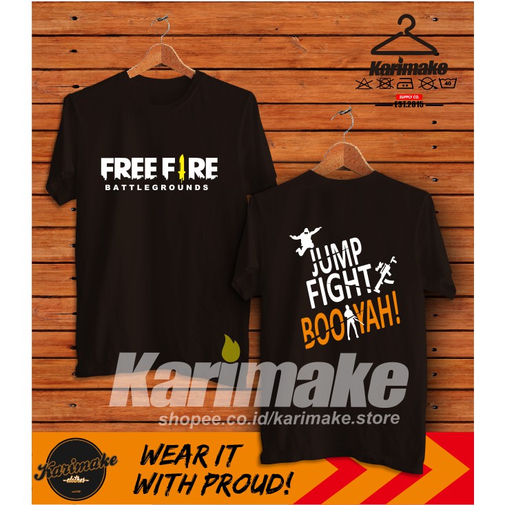 Kaos Baju Game Free Fire Jump Fight Booyah Kaos Game Karimake