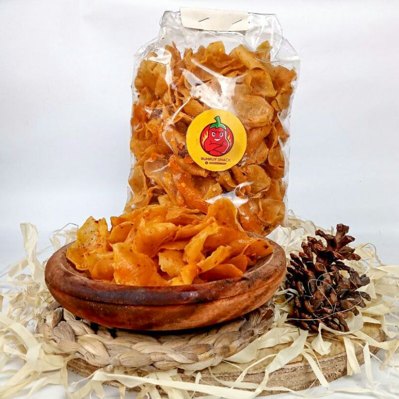 

KERIPIK RUHRUY/SNACK PEDAS/JAJANAN PEDAS/CEMILAN 500gr
