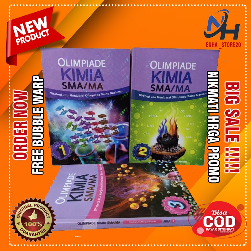 Buku Olimpiade Sains Kimia SMA/MA KSN KSM BUKU Olimpiade Kimia SMA