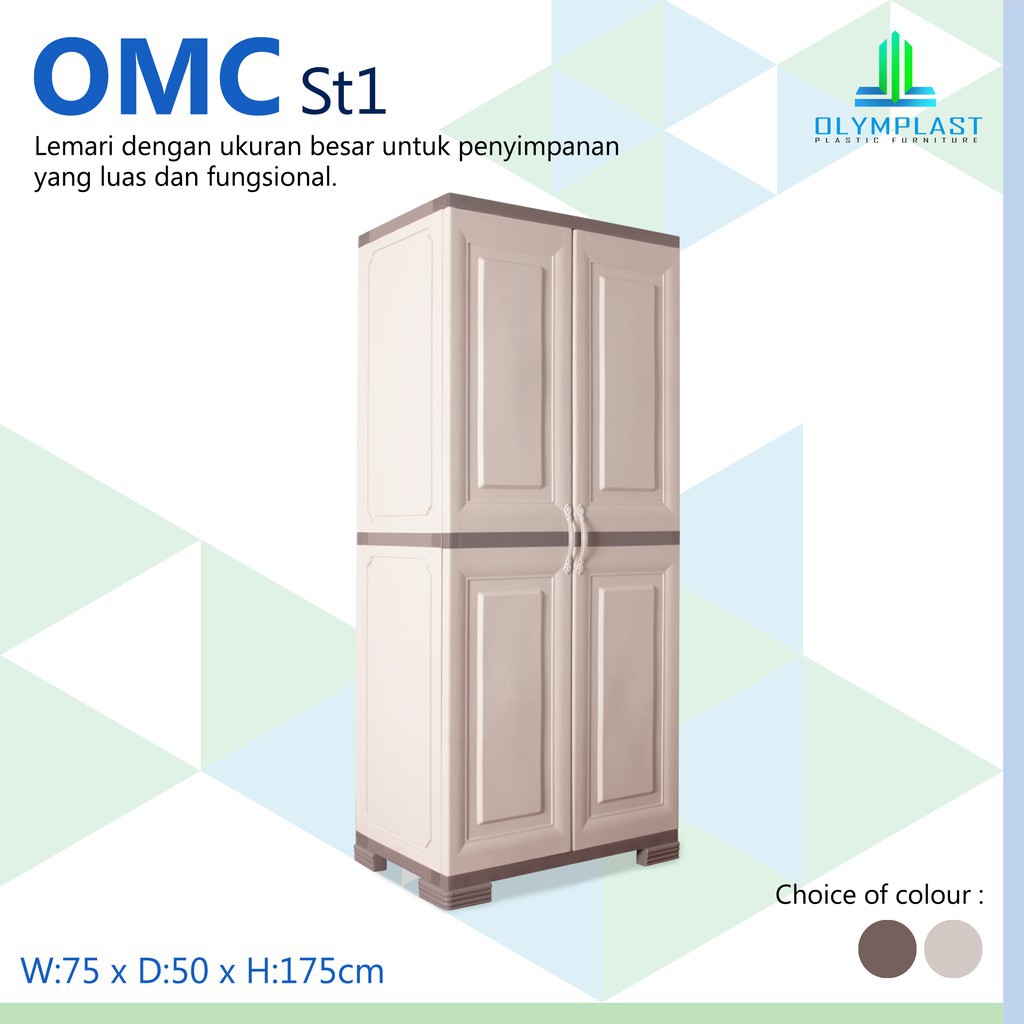 lemari 2 pintu OLYMPLAST OMC-ST1 TERMURAH SURABAYA