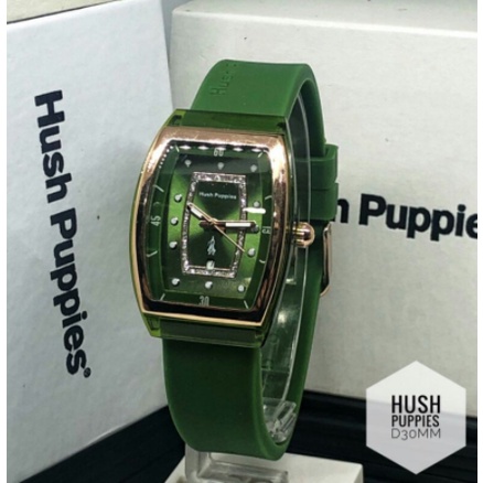 JGW-[✅COD] JAM TANGAN WANITA HUSH PUPPIES RUBBER OVAL JAM TANGAN CEWEK TERBARU HUSH PUPPIES KARET TANGGAL AKTIF-4