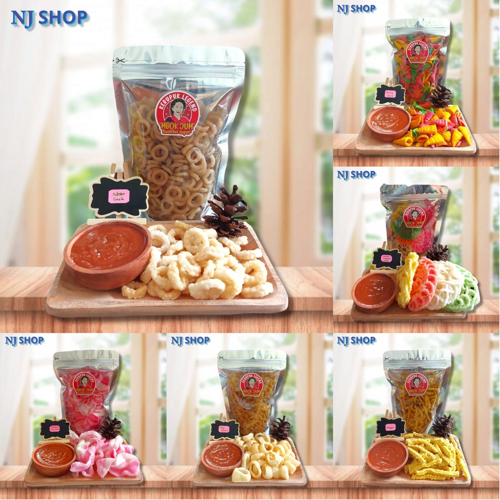 

[Variasi Kerupuk] - potato donut / corong warna / mawar tanggung warna / bawang merah putih / ring potato / manggar / stick pelangi / macaroni bantet keong / macaroni bantet spiral / macaroni pipa / stick potato besar / bawang ikan warna