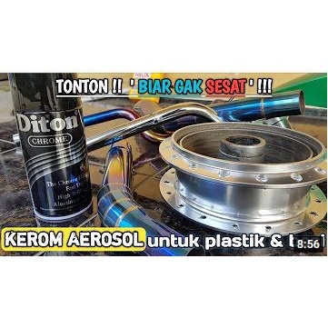 Pilox Diton CHROME Chrom Crom Krom Krum Stenlis atau Efek Kaca Mengkilap 300ml