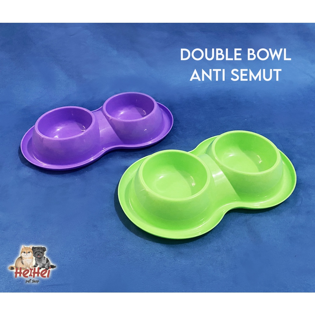 Tempat Makan Anjing Kucing Anti Semut Cat Dog Double Bowl