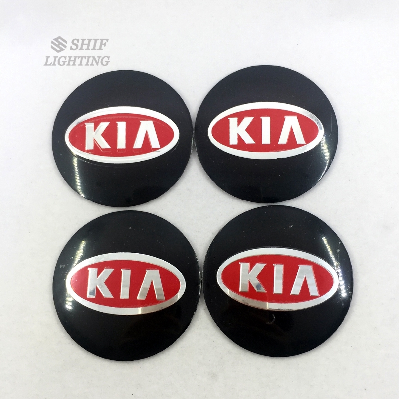 Stiker Emblem Logo Kia 4x56mm Untuk Velg Hub Mobil Kia