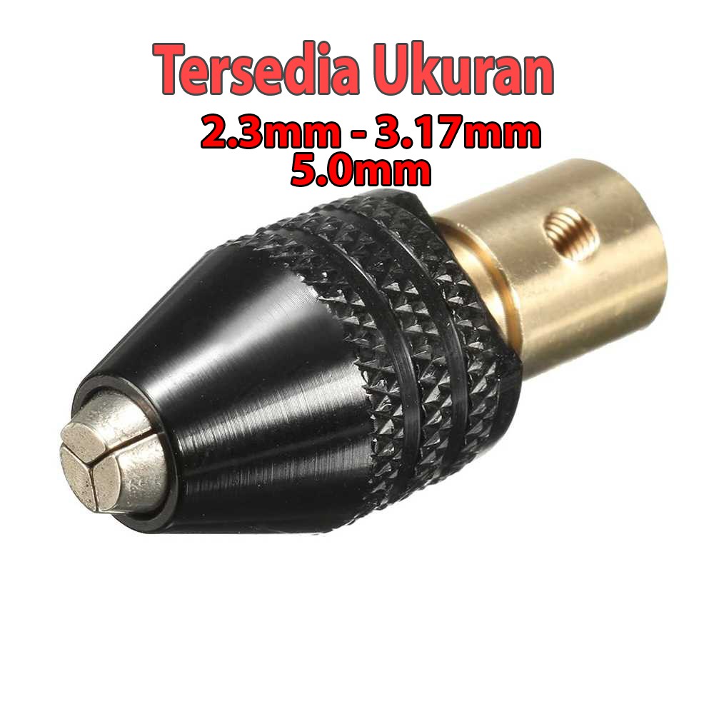 Kepala Bor Mini 0.3-3.5mm Keyless Universal Chuck Untuk 2mm 2.3 mm 3.17mm 5.0mm Elektrik Dinamo DC 7752