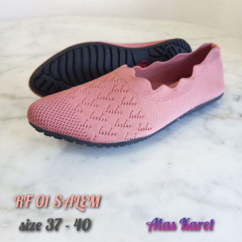 sepatu flat rajut A01