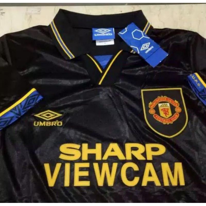 PREMIUM JERSEY MANCHESTER UNITED AWAY RETRO 1995 IMPORT AUTHENTIC PRODUCT