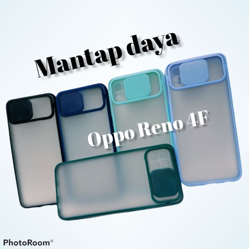 case sliding oppo Reno 4f/case dove pelindung camera tanpa tali