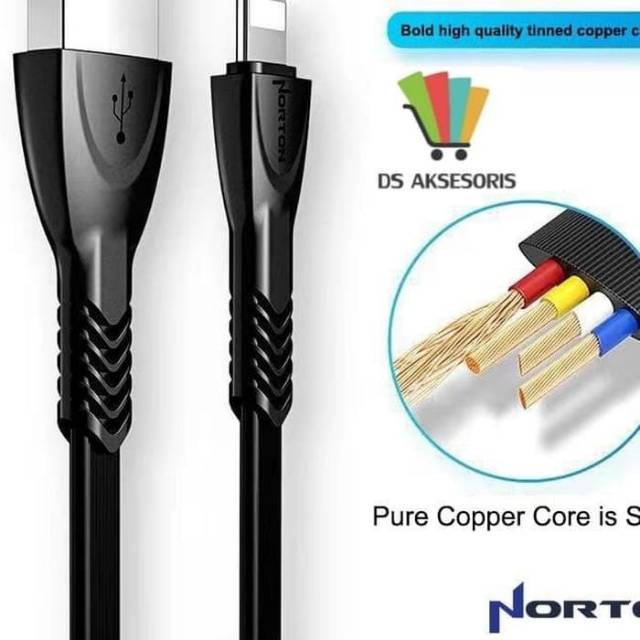 KABEL DATA TIPE C NORTON TOPLES - KABEL DATA TIPE C TOPLES
