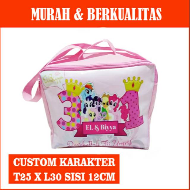 

Tas souvenir mika resleting custom/goodie bag mika resleting custom