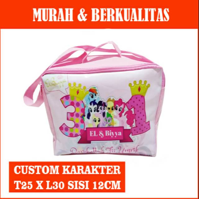 

Tas souvenir mika resleting custom/goodie bag mika resleting custom