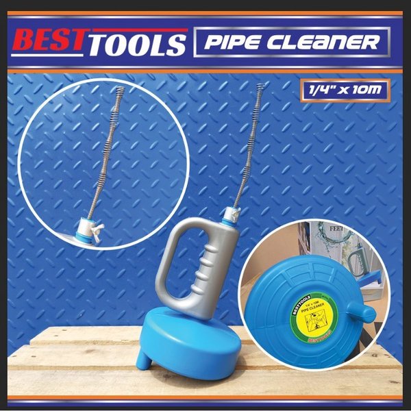 Jual Pipe Cleaner Besttools 10m Alat Pembersih Kotoran Saluran Air Pipa