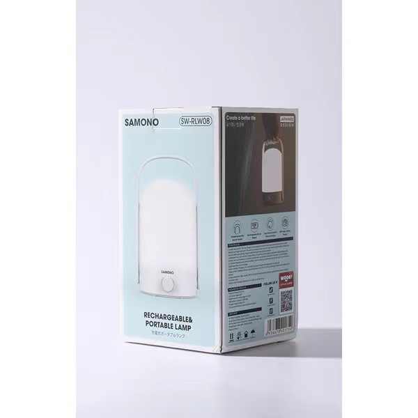 Samono Lampu Gantung Portabel Terang 360° Lampu Senter Tahan 50 Jam Chargeable SW-RLW08 Putih