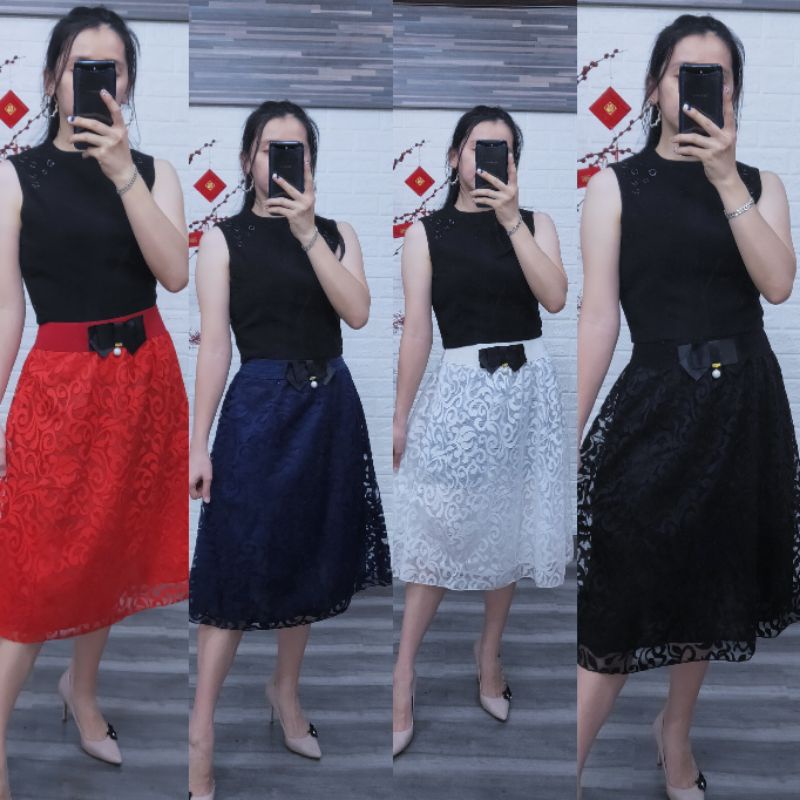 #rok brokat/rok panjang/rok import