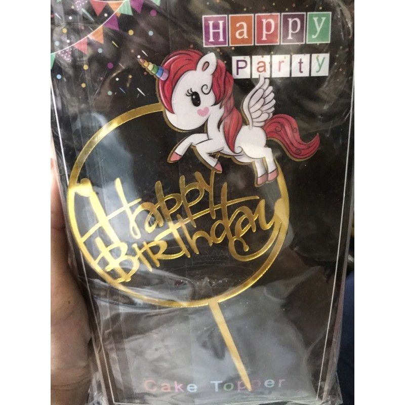 

cake topper akrilik happy birthday karakter