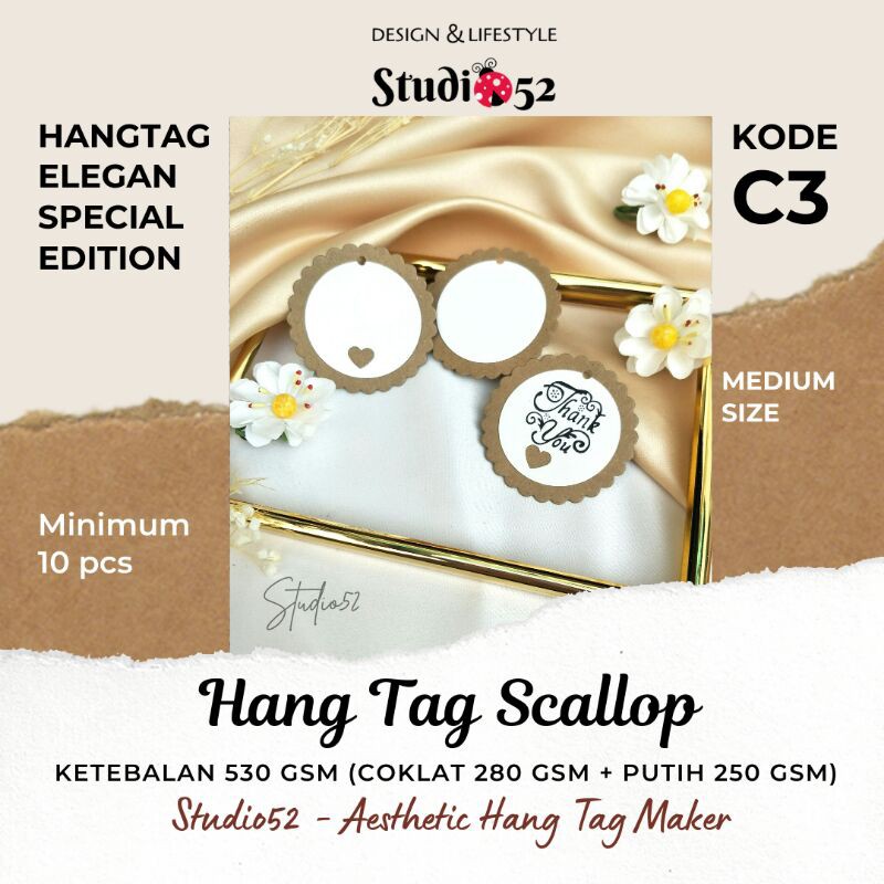 

Hang Tag Polos Label Thank You Variasi Love kode C3