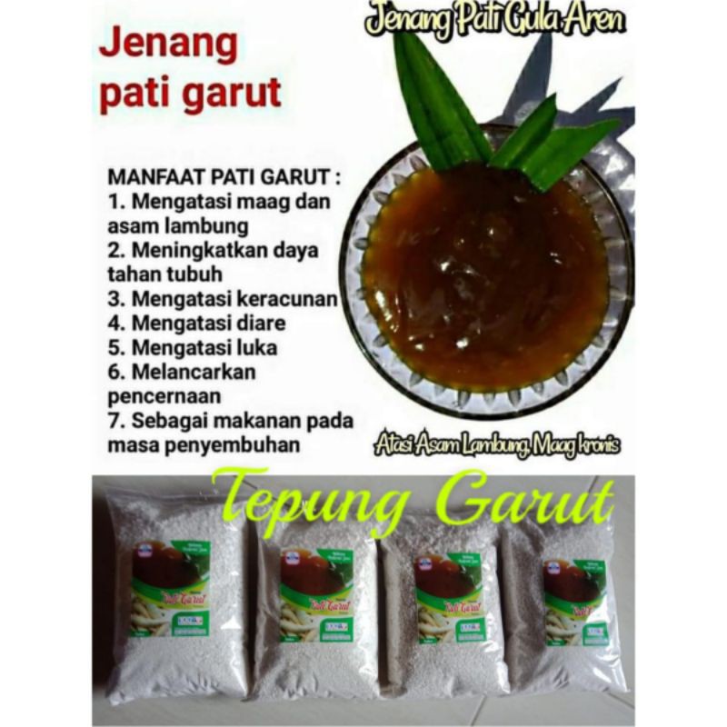 Original Tepung Pati Garut Irut Proses Tradisional Shopee Indonesia