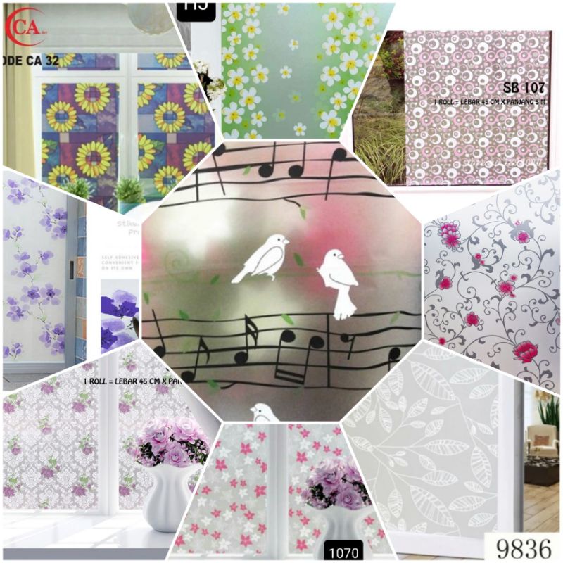 Jual Wallpaper Kaca Jendela Minimalis \ Walpaper Kaca Kamar mandi 45cm