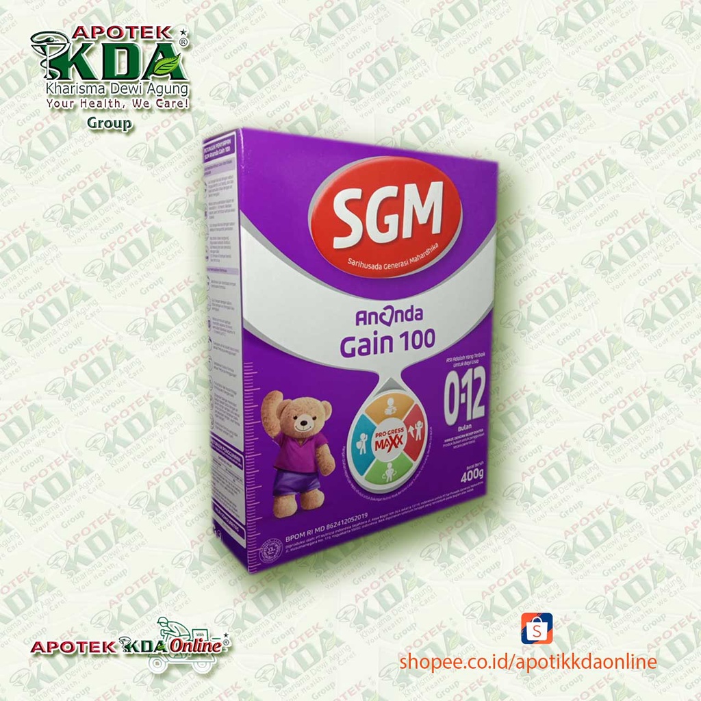 SUSU SGM ANANDA GAIN 100 PRO-GRESS MAXX 400 GRAM |SGM ANANDA GAIN 100