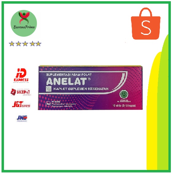 Anelat Asam Folat box 100 kaplet A24