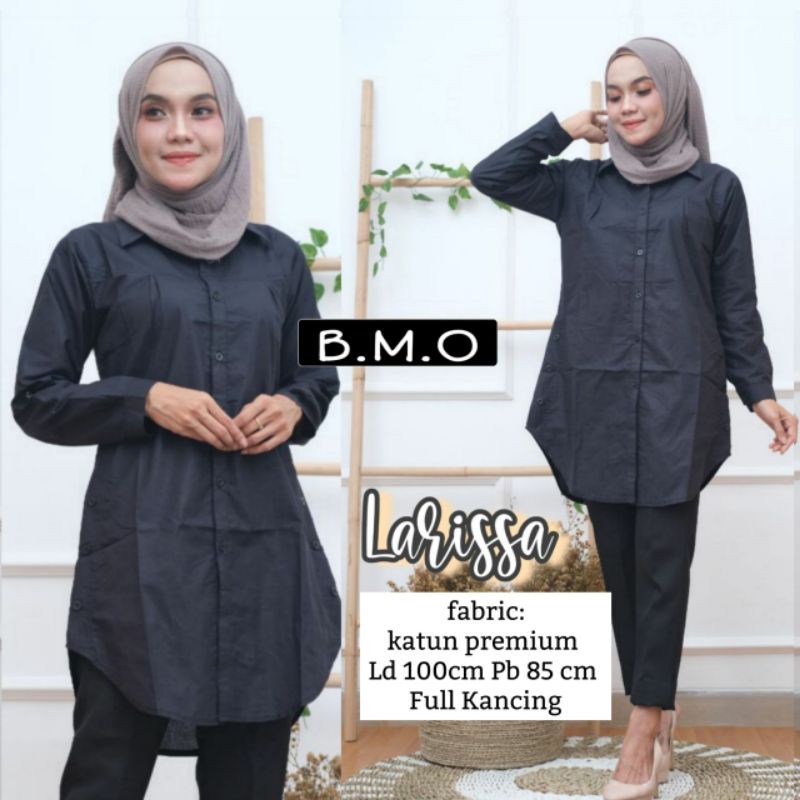 tunik katun polos / tunik katun wanita terbaru / tunik katun warna hitam