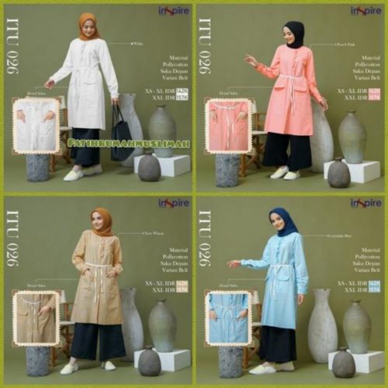 ATASAN TUNIK INSPIRE ITU 026//TUNIK DEWASA INSPIRE ITU 026