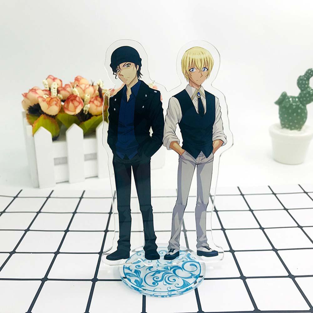 Lanfy Detektif Conan Anime Fashion Heiji Furuya Dekorasi Mainan Koleksi Model Desktop Standing Card Mouri Ran Kiddo Hattori Conan Figure Model Plat