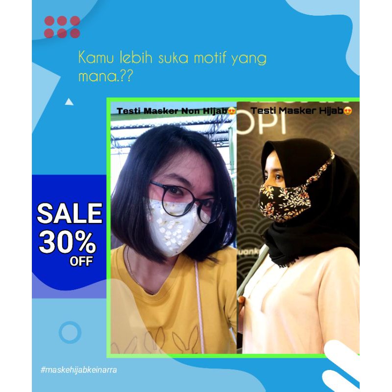 masker hijab medis-masker hijab motif-masker hijab sensi-masker hijab tali serut-masker hijab polos