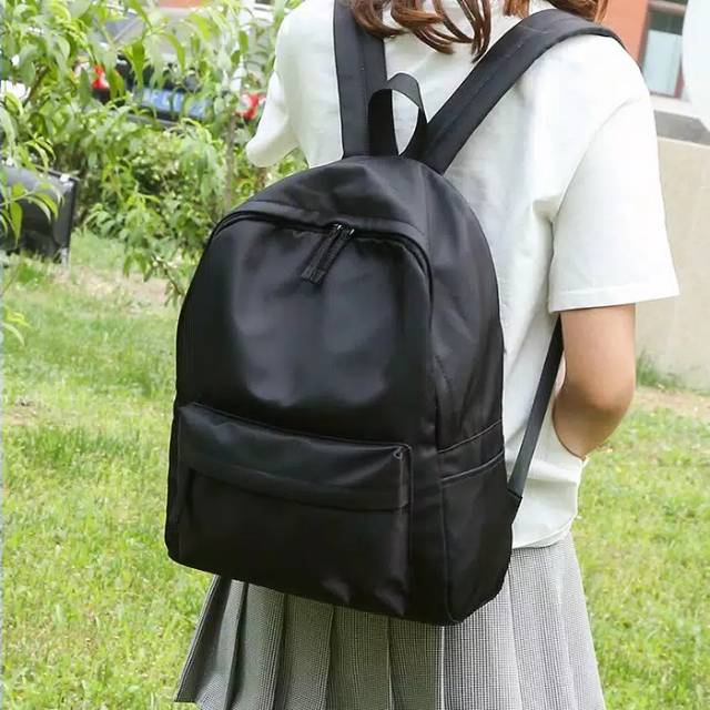 MURAH MERIAH Tas Ransel Polyster SIMPLE Tas Murah Tas Sekolah Tas Remaja Ransel Sekolah Ransel Wanita Kanvas Fashion Tas Sekolah Siswa untuk Remaja Perempuan Ransel Wanita Warna Polos Kualitas Tas Buku Travel Santai