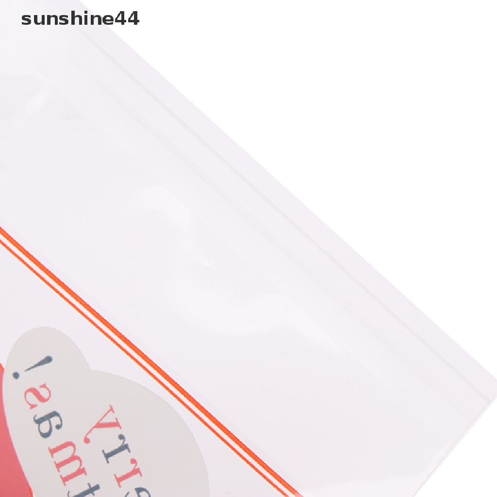 Sunshine 100pcs Kantong Plastik Permen / Biskuit Transparan Untuk Natal