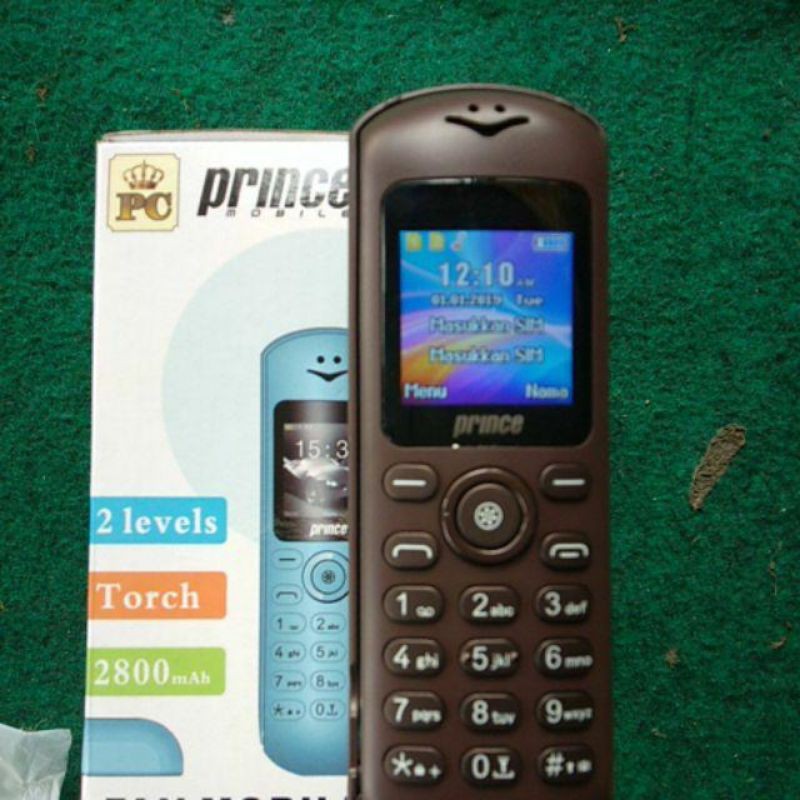 Hp Prince PC 16 Fan Hp Unik Dual sim hp Kipas Mp3 Radio Senter Hape langka-COKLAT
