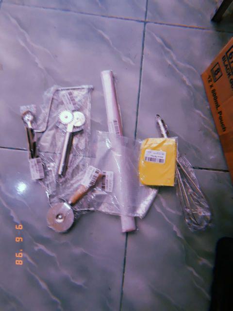 Pisau Roller Ganda Bahan Baja Untuk Memotong Pizza / Pasta / Adonan