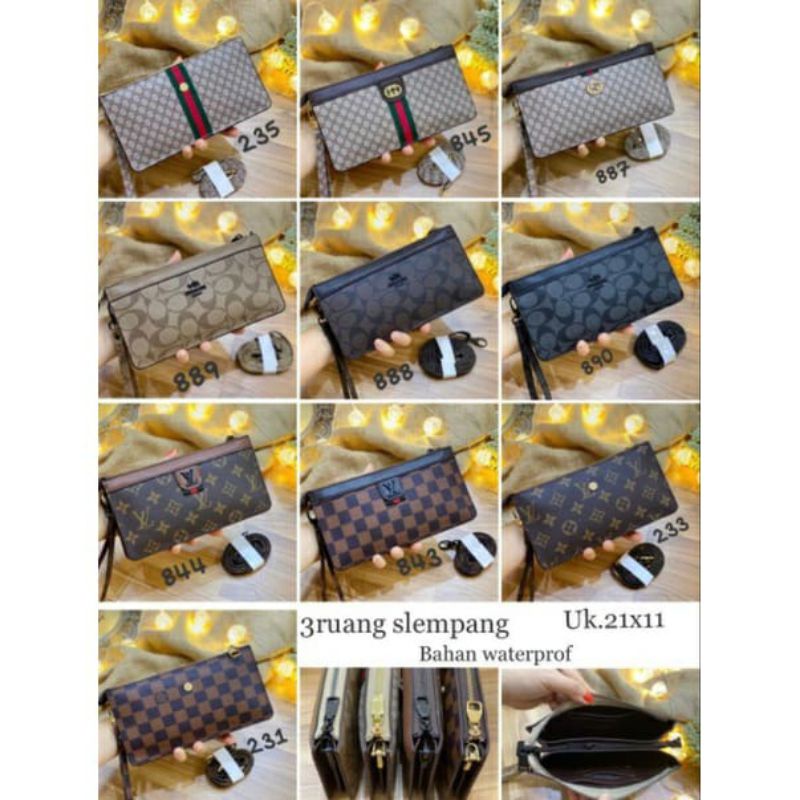 Clutch Slempang 3 Ruang Mini