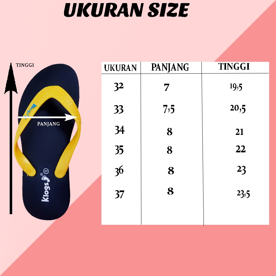 (BISA COD) Sandal Jepit/ Sandal Japit/ Sendal / Sandal Klogs Anak Unisex KL-3120