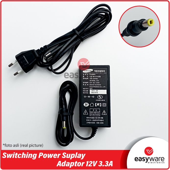 Power Suplay 12V 3.3A SAMSUNG Adaptor 12V 3.3A