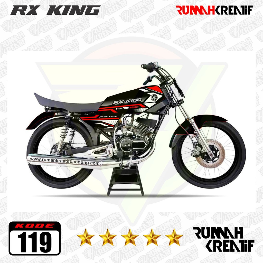 Jual Yamaha Rx King 135 Sticker Striping Variasi Rk F Indonesia Shopee Indonesia