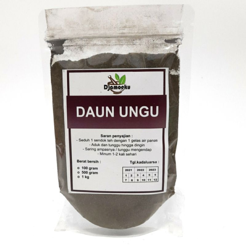 

Daun Ungu/Handeleum bubuk 500 gram original untuk ambeien