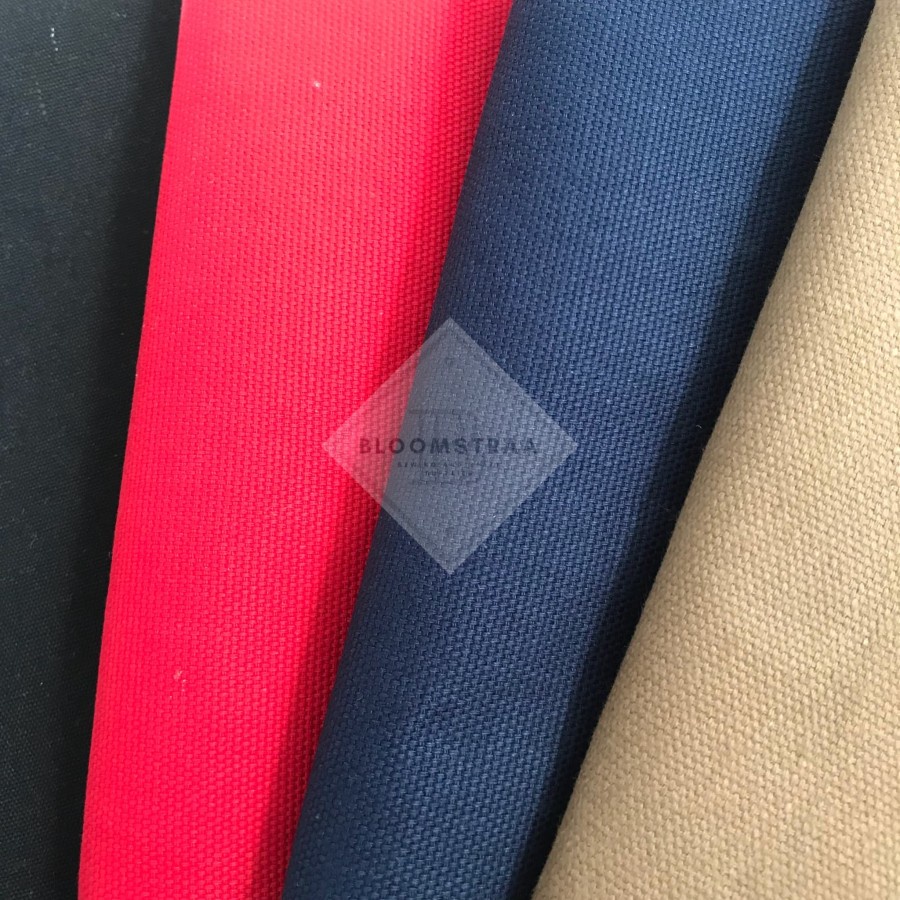 Bahan Kanvas Polos Canvas Fabric Warna Polos Kain Kanvas Meteran 1 Meter