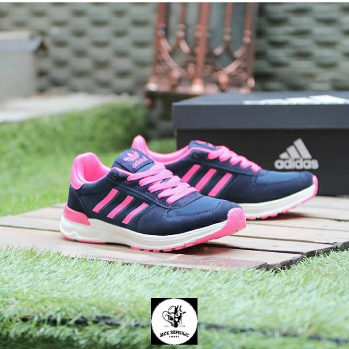 SEPATU SNEAKERS ADIDAS TORSION NAVY PINK GRADE ORI VIETNAM