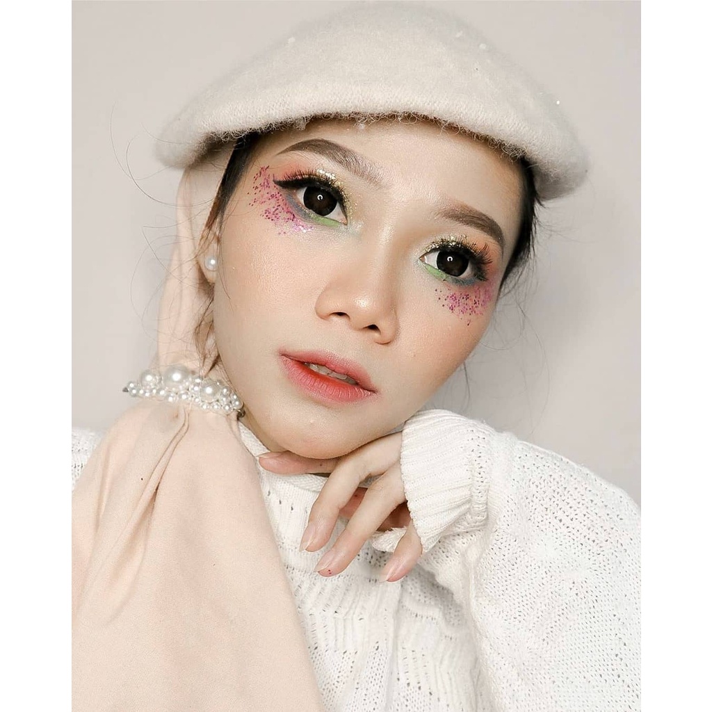 Softlens X2 Mochi DIA 16.00mm MINUS BLACK GREY HAZEL (-6.50 s/d -10.00) by Exoticon Big Eyes 16m /Lensa  Kontak/BS