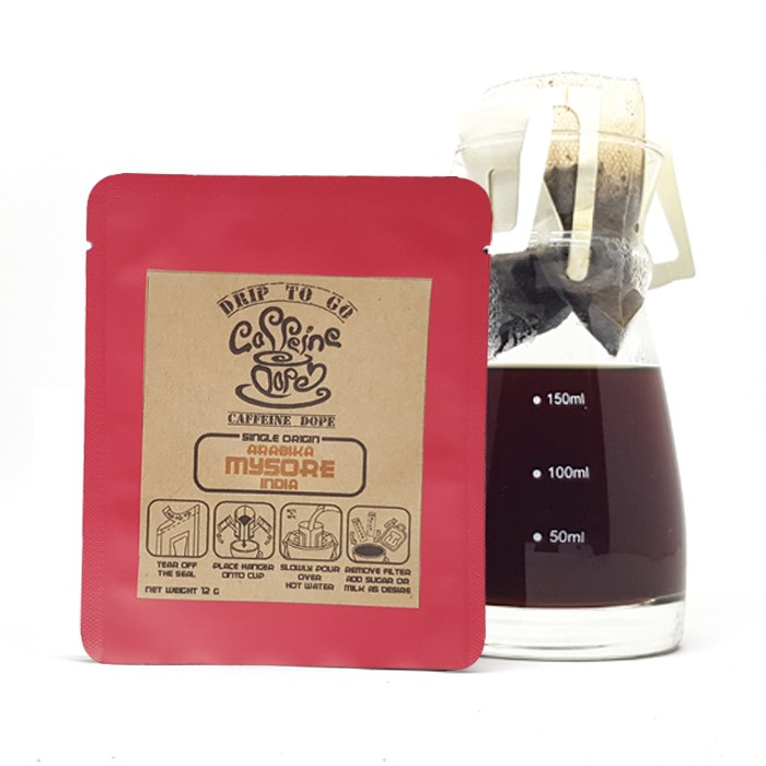 

Kopi Drip Arabika India dengan Filter Bag siap Seduh - DRIP TO GO
