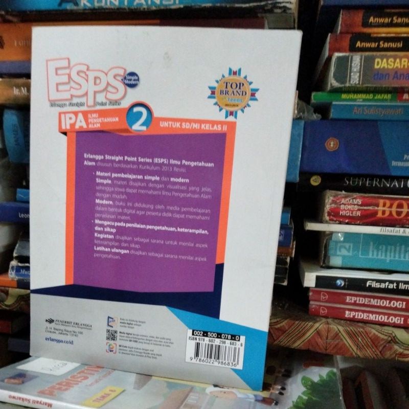 buku esps ipa/ilmu pengetahuan alam kelas 2 sd/II sd Erlangga revisi-1