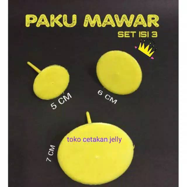 Paku icing mawar 1set isi 3pcs