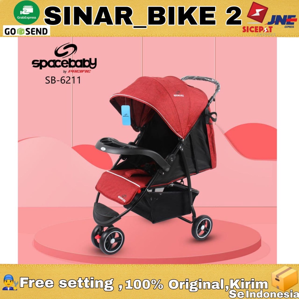 SPACEBABY Stroller SB-6211 Kereta Dorong Bayi SPACE BABY SB 6211