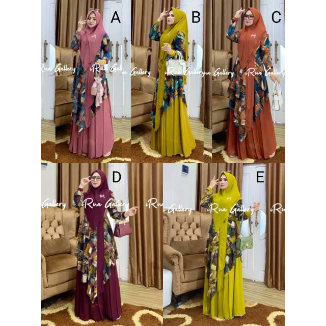 Set syari aurora by irna galery