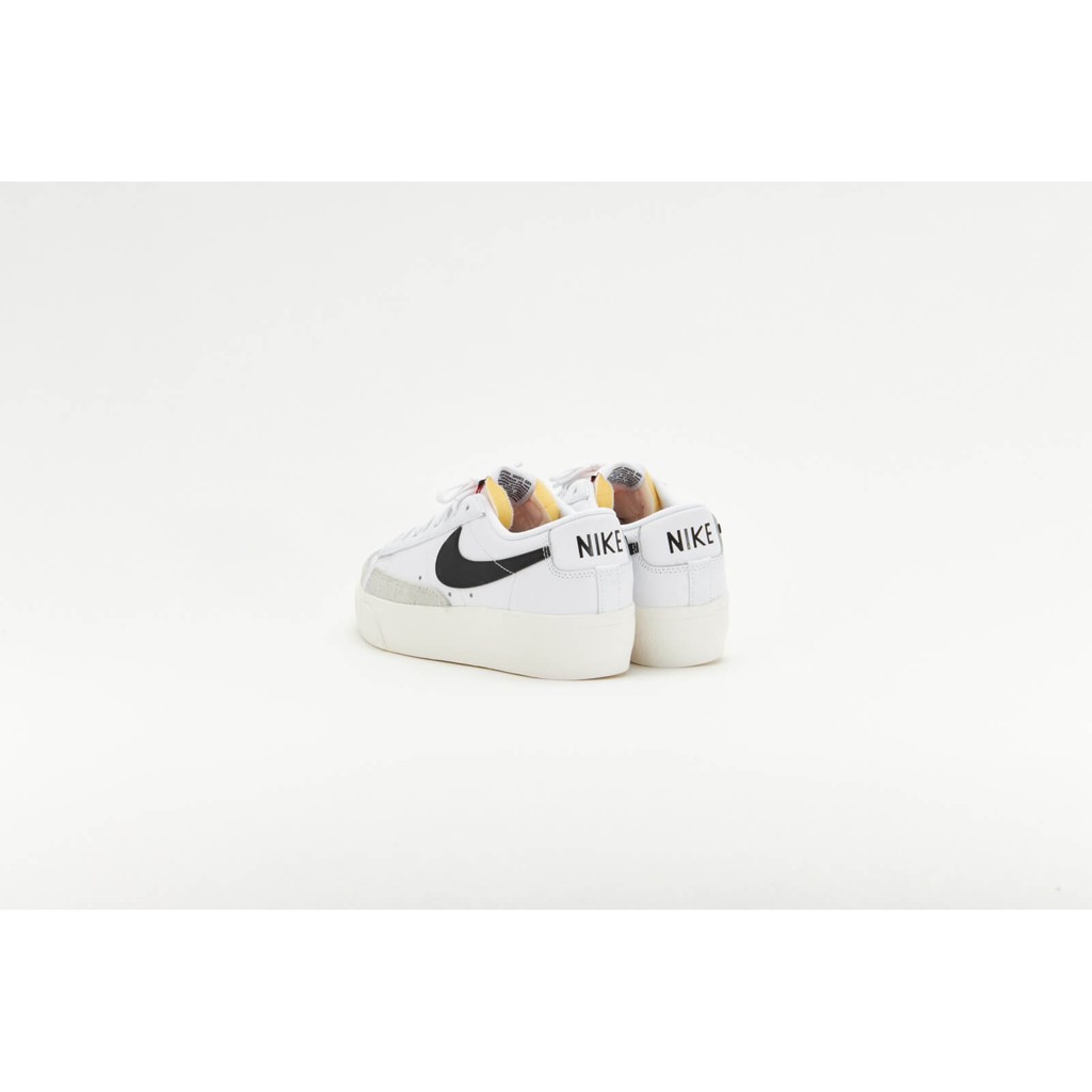 Nike Womens Blazer Low Platform " White/Black/Sail/Team Orange " Original BNIB