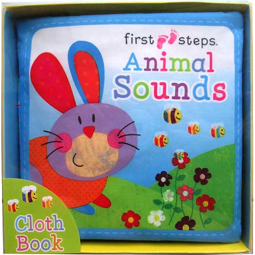 (SOFTBK-FSTEP-ANISOU) First Steps Animal Sounds Cloth Book