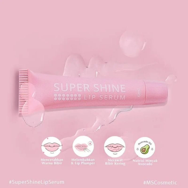 LIP SERUM MS GLOW SUPER SHINE ORIGINAL SERUM BIBIR MS GLOW